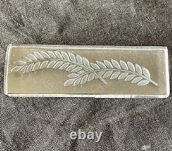 12 Crystal Lalique Hortense Art Deco Knife Holders Signed