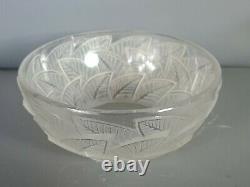 A. Lalique Coupe Art-deco Glass Signed. Very Good Condition