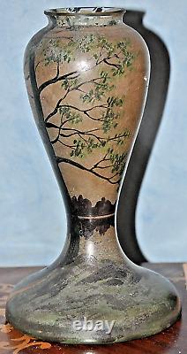 ART DECO / ART NOUVEAU FOOT LAMP Signed J. ROBERT 1900s Enamel VERY RARE