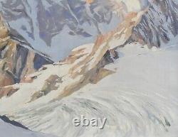 Albert Boulanger Mountain Painting Landscape Alps Mount Pelvoux Container