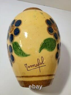 Ancient Art Deco Vase Pottery Of Savoie Signed