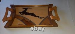 Ancient Art Nouveau/Art Deco Tray. Signed