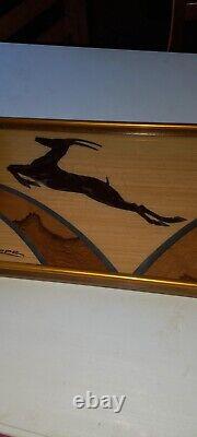 Ancient Art Nouveau/Art Deco Tray. Signed