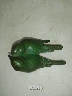 Ancient Bronze Bird Art Deco Signed Laurent