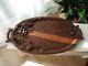 Ancient Carved Oak Wooden Tray - Signed S. Marboro Art Deco Art Nouveau