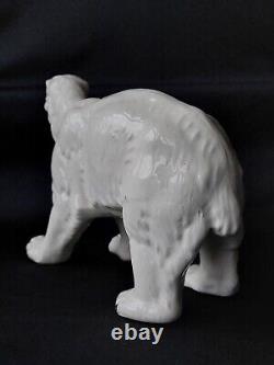 Ancient Sculpture Animal Statue Polar Bear Art Deco 1940 Ceramic 26.5cm