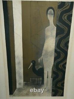 - Andre Minaux Signed Numbered Lithograph 4/7 Artist Proof Art Deco Modern