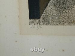 - Andre Minaux Signed Numbered Lithograph 4/7 Artist Proof Art Deco Modern