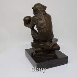 Animal Sculpture Statue in Art Deco and Art Nouveau Style, Solid Bronze