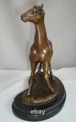 Animalier Style Art Deco Style Art Nouveau Solid Bronze Horse Sculpture Statue