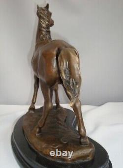 Animalier Style Art Deco Style Art Nouveau Solid Bronze Horse Sculpture Statue