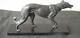 "antique Art Deco Regule Sculpture Of A Greyhound Signed By Irénée Rochard"