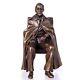 Antique Bronze Sculpture In Harry S. Truman Style Art Deco