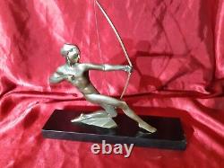 Archer By Berjean P, Art Deco, Modernist Bronze Statue, Sculpture