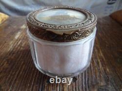 Art Deco Antique Powder Compact Signed Engraving