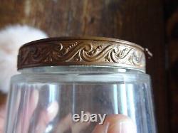 Art Deco Antique Powder Compact Signed Engraving