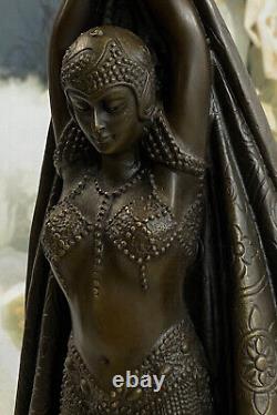 Art Deco Belly Dancer by Chiparus Bronze Sculpture Signed Art Figurine Large