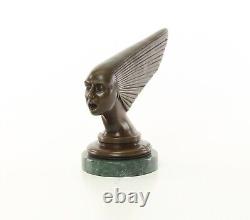 Art Deco Bronze Car Mascot Sculpture Spirit of the Wind