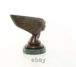 Art Deco Bronze Car Mascot Sculpture Spirit of the Wind