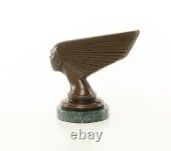 Art Deco Bronze Car Mascot Sculpture Spirit of the Wind