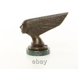 Art Deco Bronze Car Mascot Sculpture Spirit of the Wind