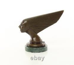 Art Deco Bronze Car Mascot Sculpture Spirit of the Wind