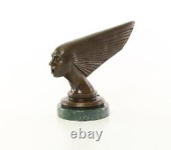 Art Deco Bronze Car Mascot Sculpture Spirit of the Wind