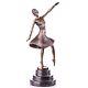 Art Deco Bronze Dancer Sculpture After Demetre Chiparus