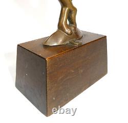 Art Deco Bronze Pierrot Signed T-7