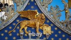 Art Deco Bronze Plate Signed Max Le Verrier Lion Wing Of Venice