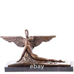 Art Deco Bronze Sculpture Leda and the Swan after A. Gennarelli