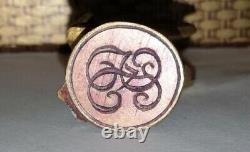 Art Deco Bronze Stamp-Seal Signed Bizette circa 1930 Carved Duck