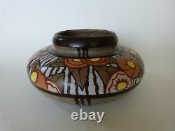 Art Deco Ceramic Vase Signed By Louis Dage Era Keramis Charles Catteau