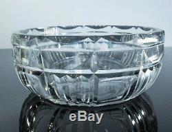 Art Deco Crystal Bowl Cup Size Massif St. Louis Art Deco Signed