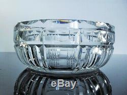 Art Deco Crystal Bowl Cup Size Massif St. Louis Art Deco Signed