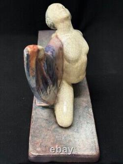 Art Deco Dancer in Cracked Ceramic