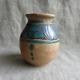 Art Deco Era Vase Signed By Jean Leclerc Vallauris Glazed Earthenware Decoration