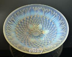 Art Deco Grand View A Glass Fruit Mold Opalescent Verlys Sabino France Sign