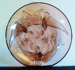 Art Deco Large Cup Glass Mould Japanese Fish Birds Sabino Verlys Sign
