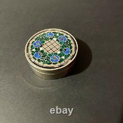 Art Deco Rare Box Signed Marie Georges-william Barboteaux Metal Enamelled