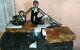 Art Deco Regule Statue Signed Janle To Be Restored Woman And Swan