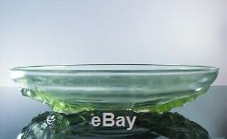 Art Deco Sabino Etling / Large Glass Cup Mold Orchid Verlys France Sign
