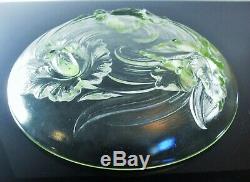 Art Deco Sabino Etling / Large Glass Cup Mold Orchid Verlys France Sign