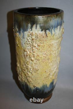 Art Deco Style Sandstone Vase Signed By Guérin