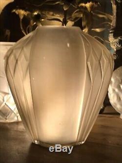 Art Deco Vase Signed Model Amphore André Hunebelle France