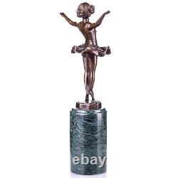 Art Deco bronze figure ballerina after F. Preiss