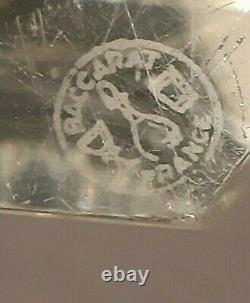 Art Deco crystal vase signed Baccarat France model Edith height 18 cm