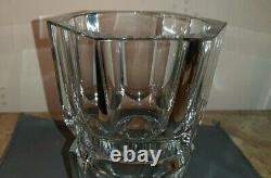 Art Deco crystal vase signed Baccarat France model Edith height 18 cm