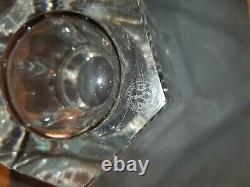 Art Deco crystal vase signed Baccarat France model Edith height 18 cm