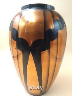 Art Deco period vase signed OBERT